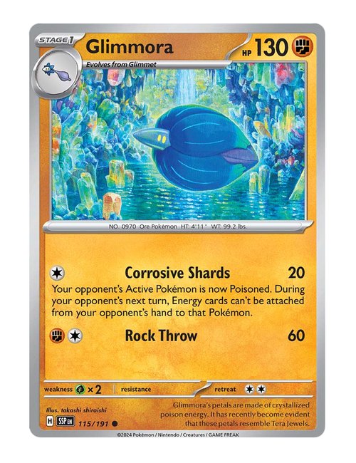 Glimmora #115/191 Reverse Holo - Surging Sparks