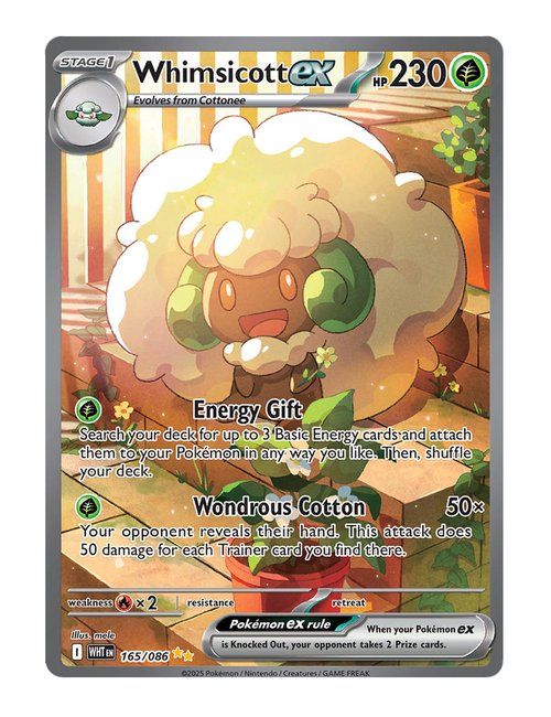 Whimsicott ex #165/130 - White Flare
