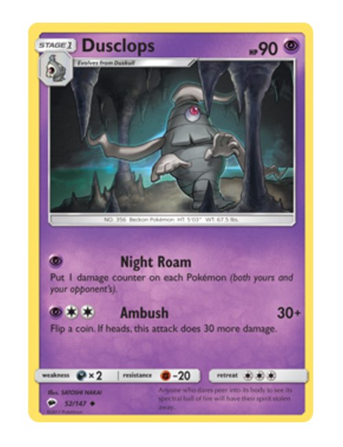 Dusclops #52/147 - Burning Shadows