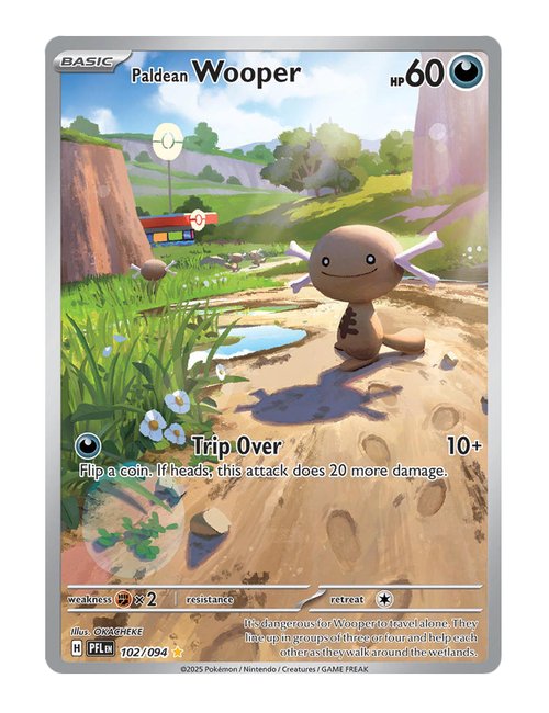 Paldean Wooper #102/094 - Phantasmal Flames
