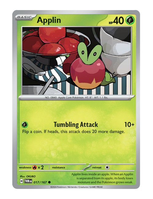 Applin #017/167 Reverse Holo - Twilight Masquerade