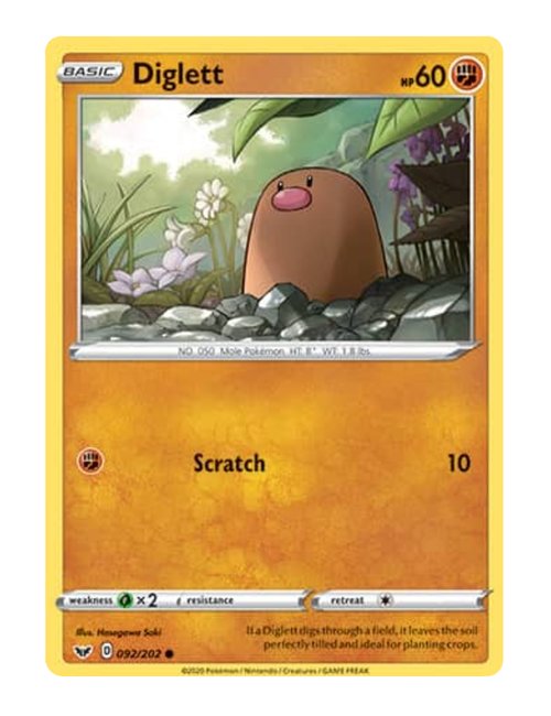 Diglett #92/202 - Sword & Shield Base