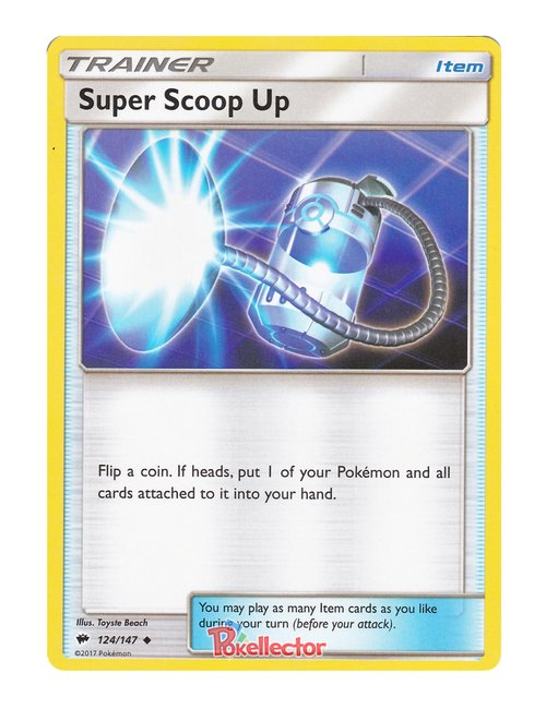 Super Scoop Up #124/147 Reverse Holo - Burning Shadows