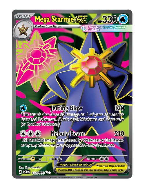 Mega Starmie ex #102/088 - Perfect Order