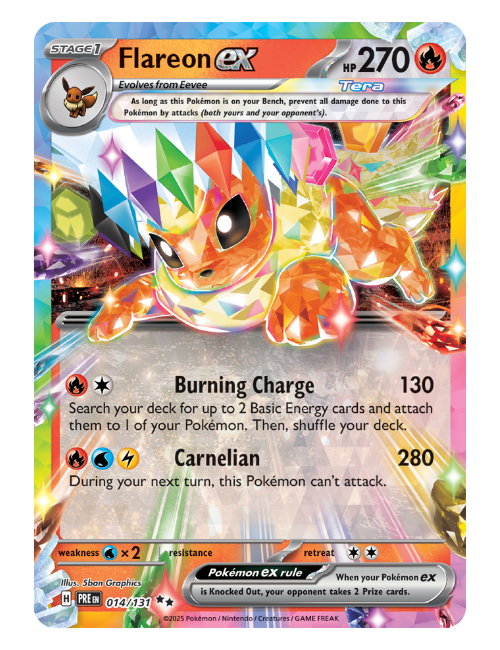 Flareon ex  - 014/131 - Prismatic Evolutions