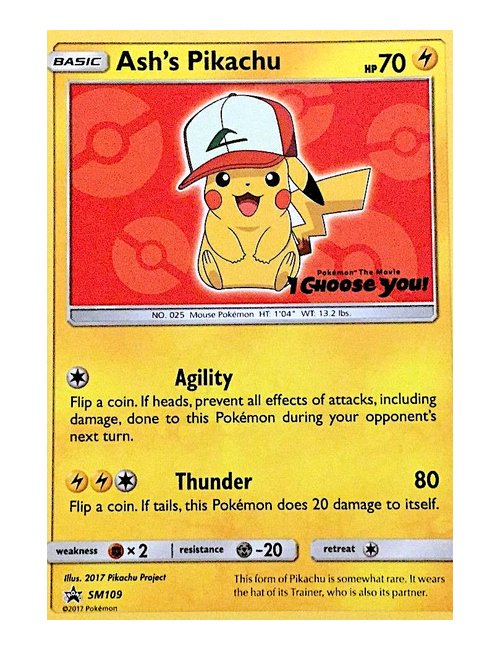 Ash's Pikachu #SM109 Promo - Promo
