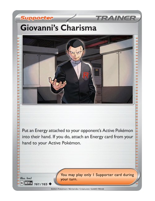 Giovanni's Charisma #161/165 Reverse Holo - Japanese 151