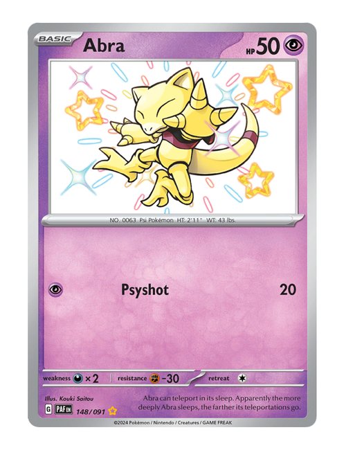 Abra #148/091 - Paldean Fates