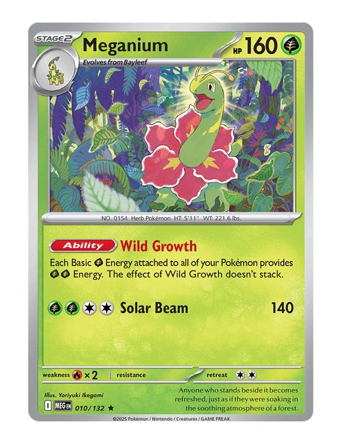 Meganium #010/175 Holo - Mega Evolution