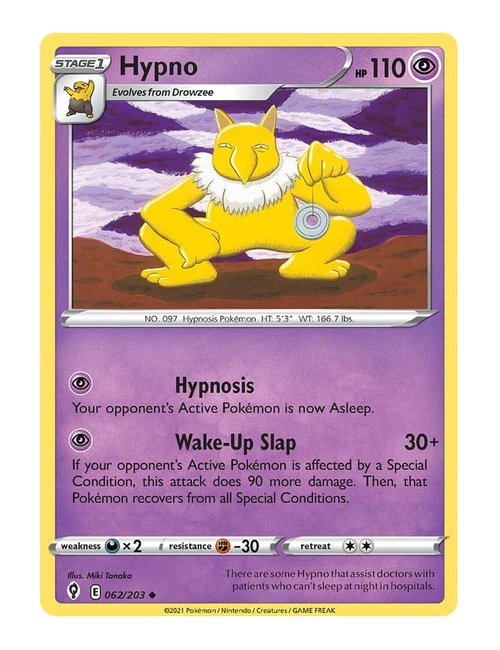 Hypno #062/203 Reverse Holo - Evolving Skies