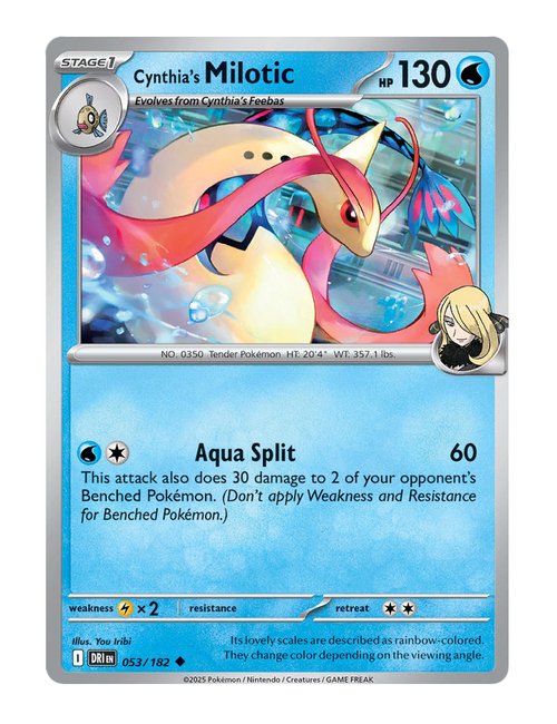 Cynthia's Milotic #053/182 - Destined Rivals