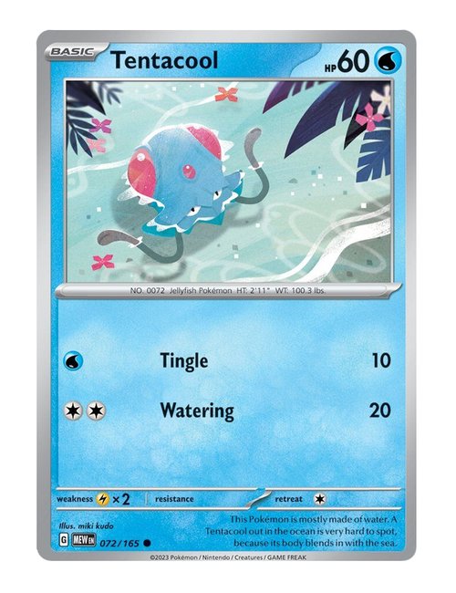 Tentacool #072/165 Reverse Holo - 151