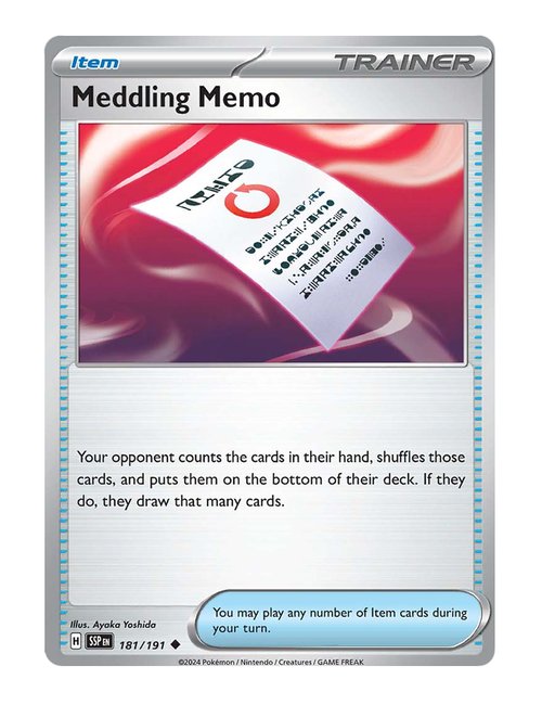 Meddling Memo #181/191 - Surging Sparks