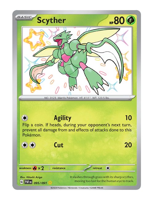 Scyther #095/091 - Paldean Fates