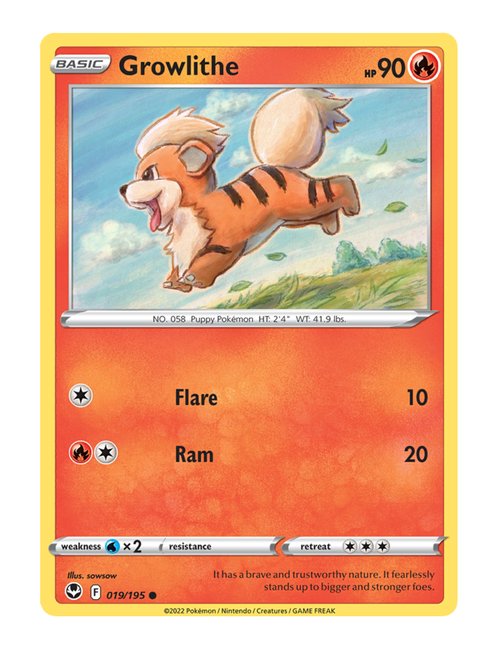 Growlithe #019/195 - Silver Tempest