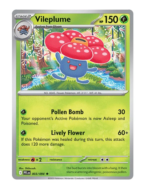 Vileplume #003/094 Holo - Phantasmal Flames