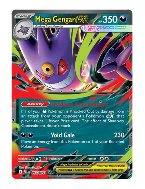 Mega Gengar ex #056/094 - Phantasmal Flames