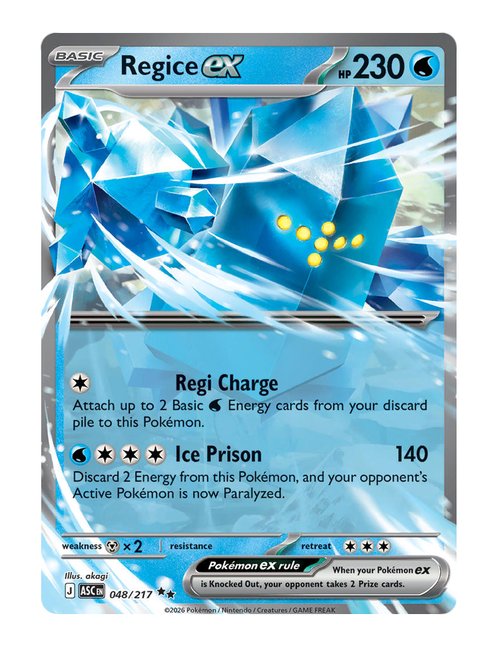 Regice ex #048/217 - Ascended Heroes