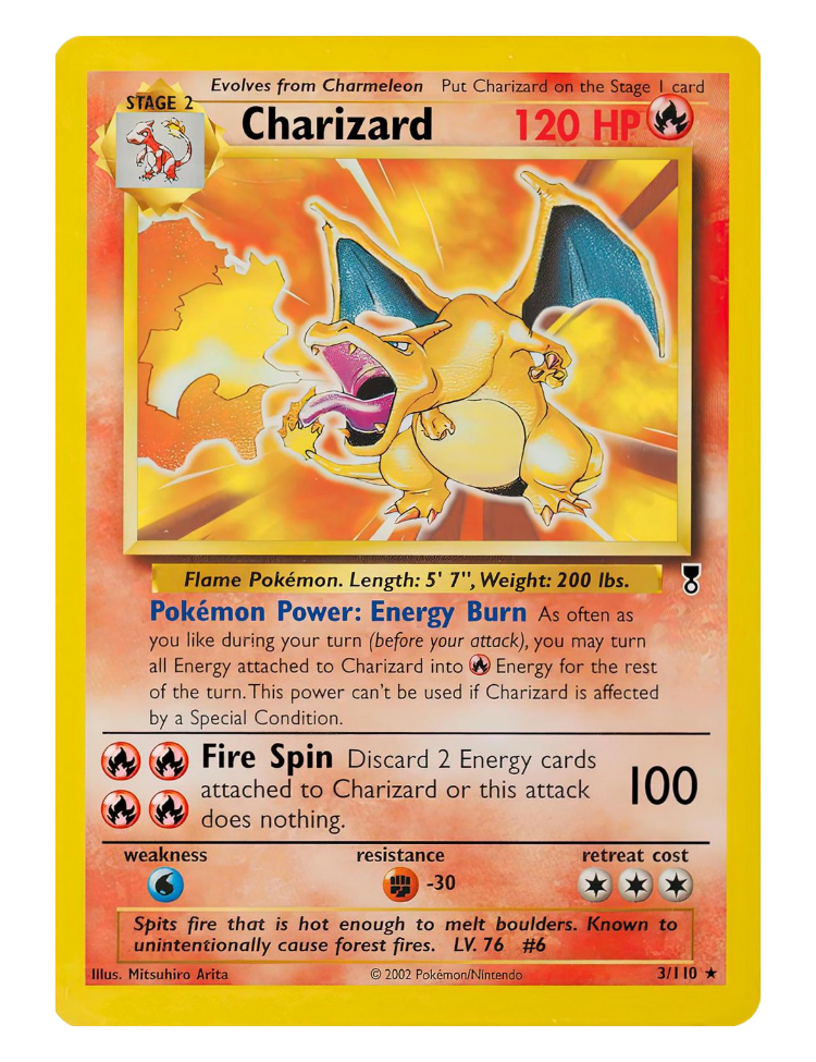 Charizard  - #3 - Pokémon Legendary Collection 2002