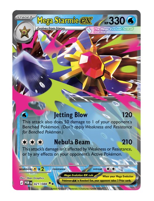 Mega Starmie ex #021/088 - Perfect Order