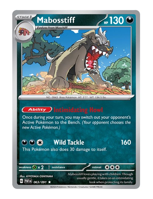 Mabosstiff #063/091 - Paldean Fates