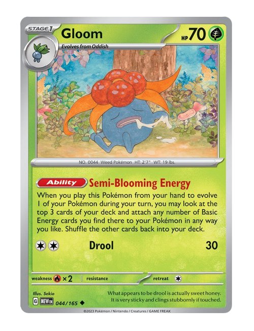 Gloom #044/165 Reverse Holo - 151