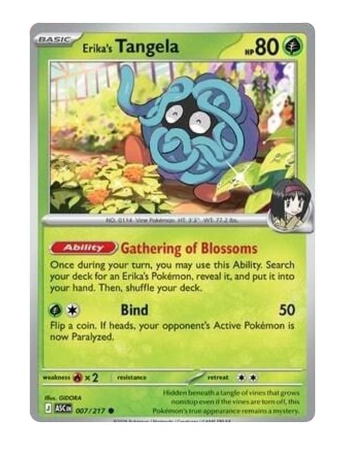 Erika's Tangela #007/217 Reverse Holo - Ascended Heroes