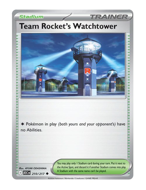 Team Rocket's Watchtower #210/217 - Ascended Heroes