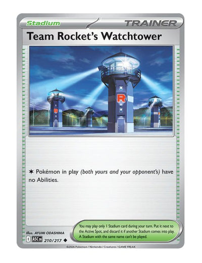 Team Rocket's Watchtower #210/217 Reverse Holo - Ascended Heroes
