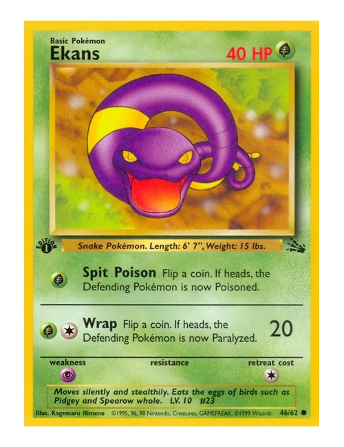 Ekans [1st Edition] #46/062 - Fossil
