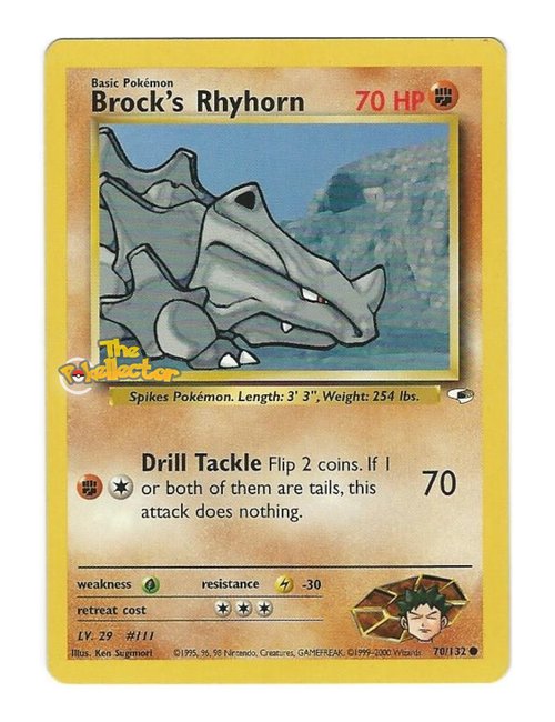 Brock's Rhyhorn (lv 29) #70/132 - Gym Heroes
