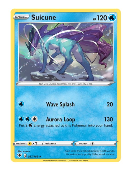 Suicune #37/189 - Darkness Ablaze