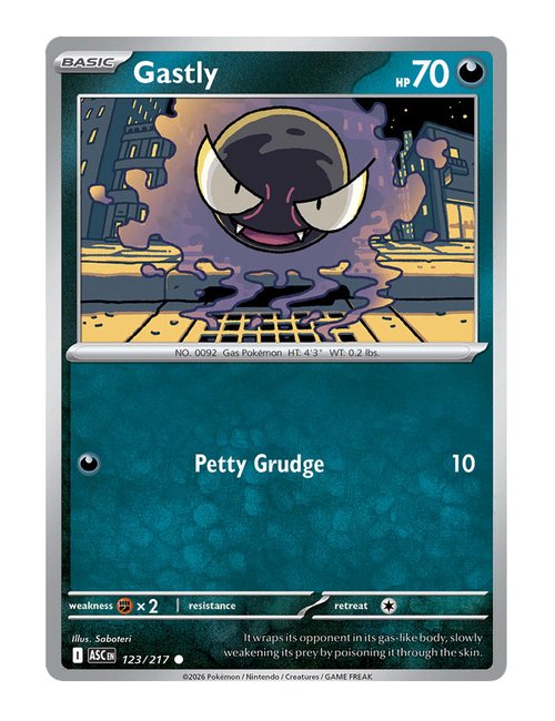 Gastly #123/217 Holo - Ascended Heroes