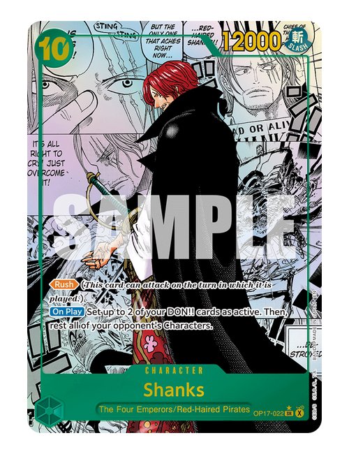 Shanks OP17-022 Manga - One Piece World's Strongest Warriors