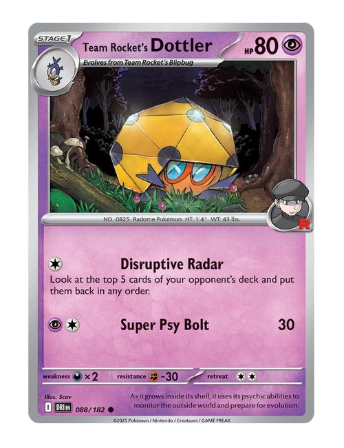 Team Rocket's Dottler #088/182 - Destined Rivals