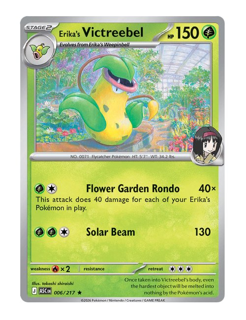 Erika's Victreebel #006/217 Holo - Ascended Heroes