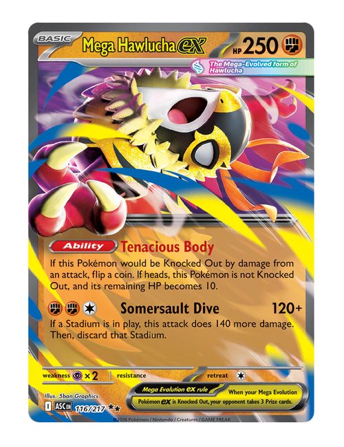 Mega Hawlucha ex #116/217 - Ascended Heroes