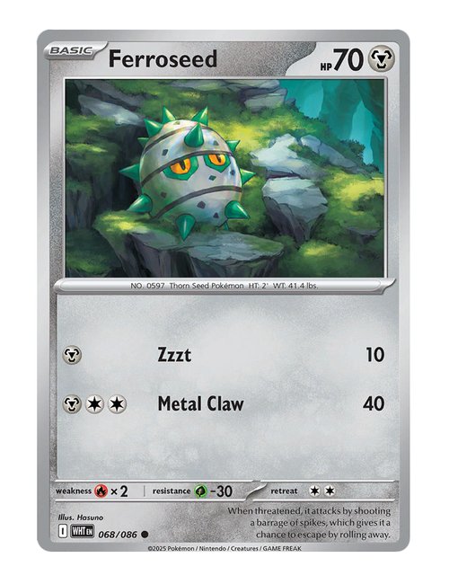 Ferroseed #068/130 - White Flare
