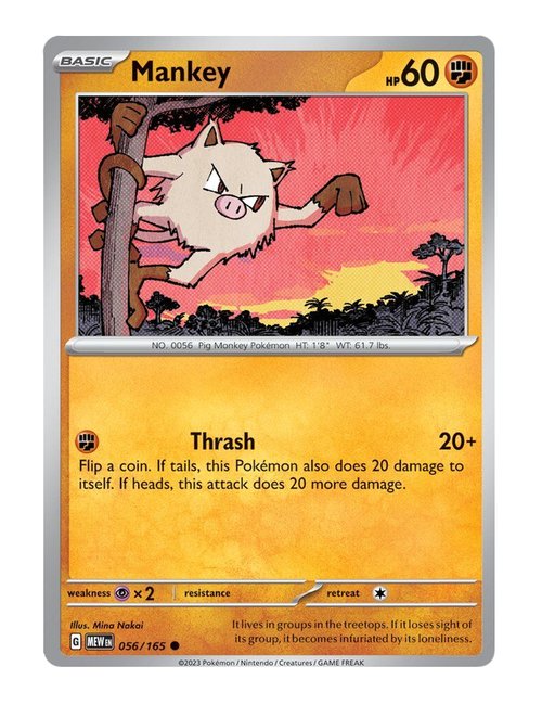 Mankey #056/165 - Japanese 151