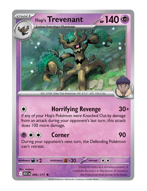 Hop's Trevenant #096/217 Reverse Holo - Ascended Heroes