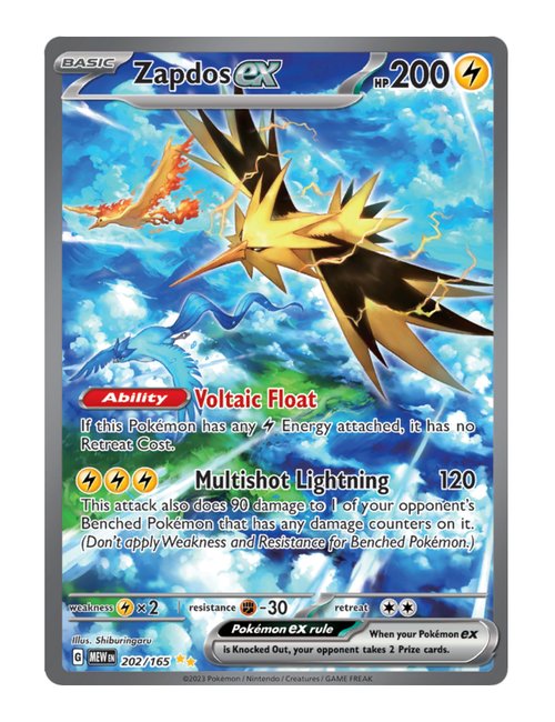 Zapdos ex #202/165 - 151
