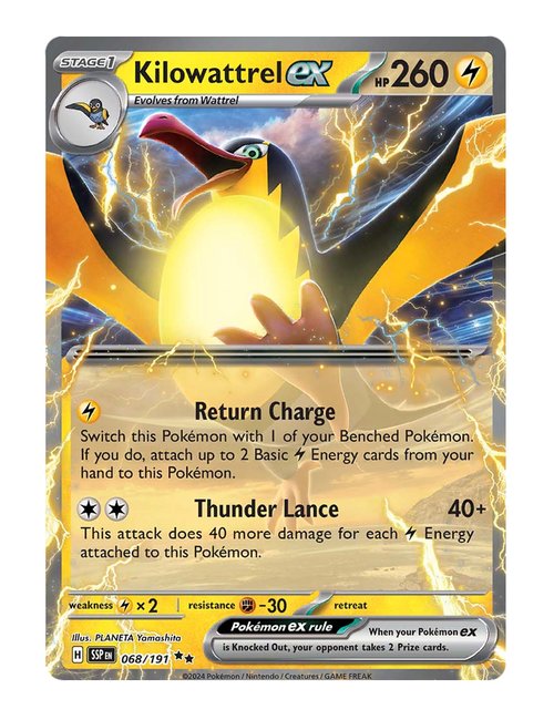 Kilowattrel ex #68/191 - Surging Sparks