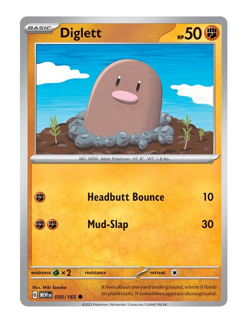 Diglett #50/165 Reverse Holo - 151