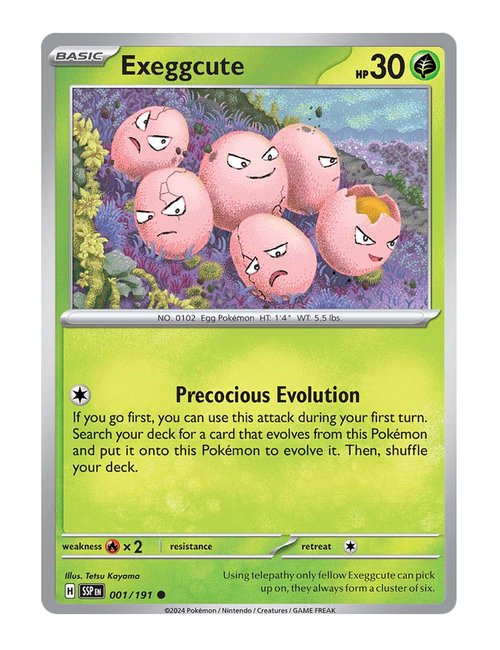 Exeggcute #1/191 Reverse Holo - Surging Sparks