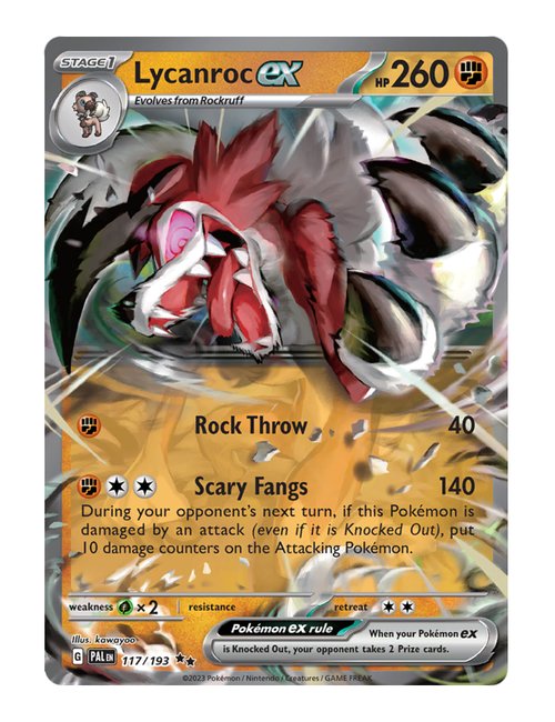 Lycanroc ex #117/193 - Paldea Evolved
