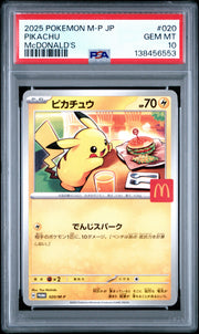 McDonald's Pikachu - PSA 10 - McDonald's Promo