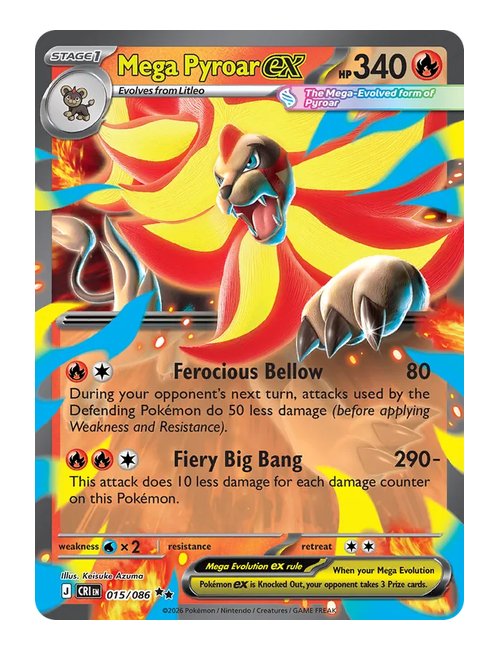 Mega Pyroar ex #15/083 - Ninja Spinner
