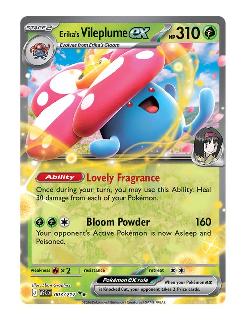Erika's Vileplume ex #003/217 - Ascended Heroes