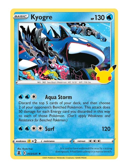 Kyogre #3/025 - Celebrations