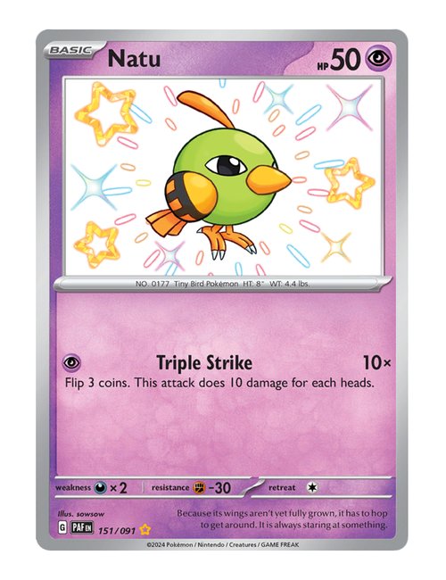 Natu #151/091 - Paldean Fates